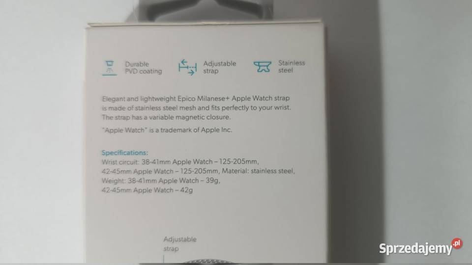 Pasek Apple Watch Epico Watch Strap Milanese śląskie