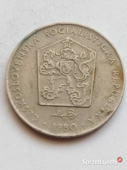 Moneta 2 korony czeskie 1980r