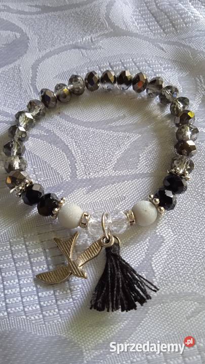 TRZY BRANSOLETY Z FALSETOWANYCH KORALIKÓW