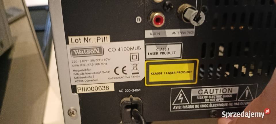 Mini wieża Watson CO 4100MUB Bluetooth CD AUX