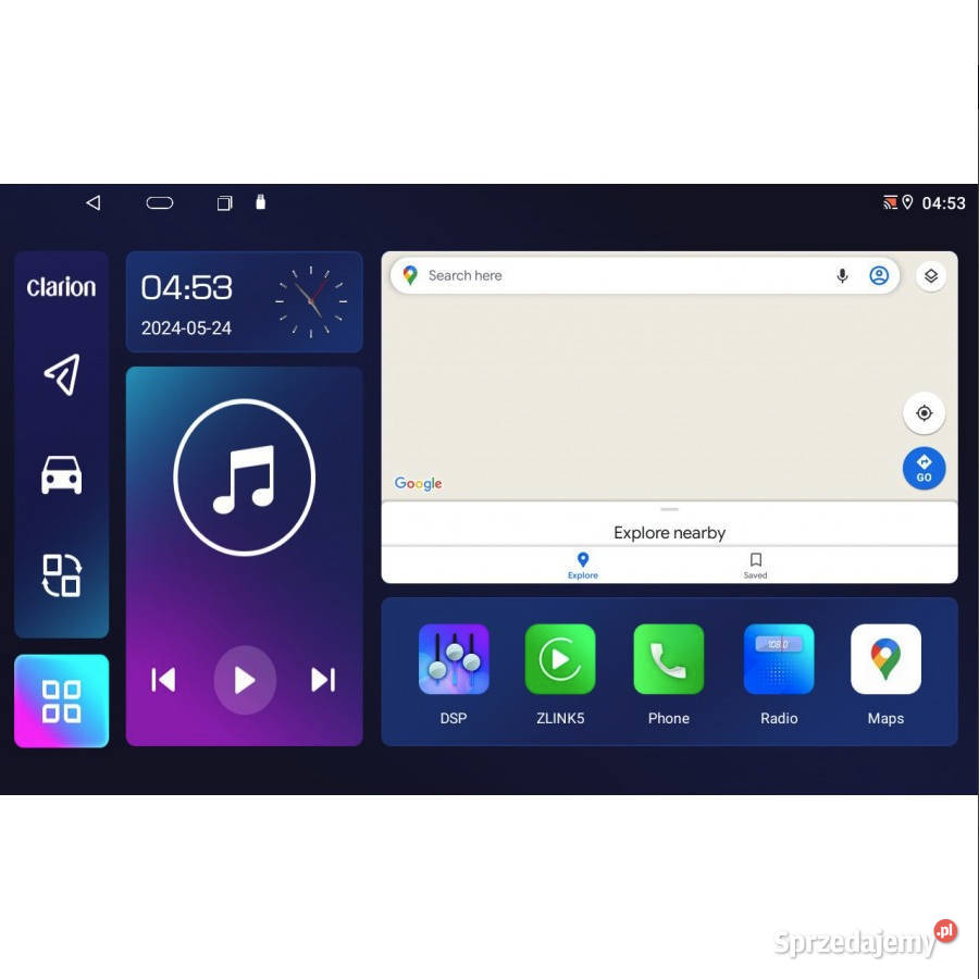 Stacja Multimedialna CLARION GL700 464GB 9 Radioodtwarzacze Łuszczów Drugi