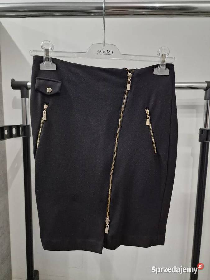 Czarna ołówkowa spodnica S czarny śląskie Żywiec