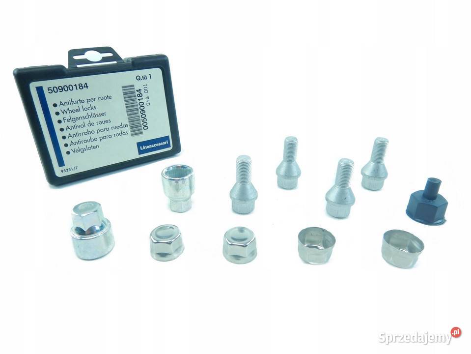 ZESTAW ŚRUBY ZABEZPIECZAJĄCE KOŁA ZŁODZIEJKI sprzedam