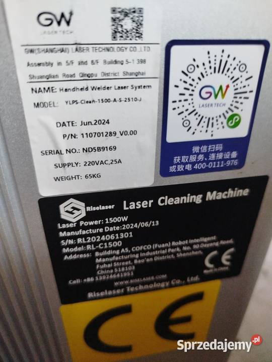 laser czyszczący laser cleaner smart 41h pracy Staszów