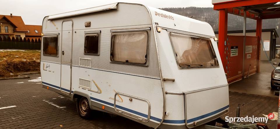 przyczepa kempingowa campingowa kemping OKAZJA Dethleffs Międzybrodzie Bialskie