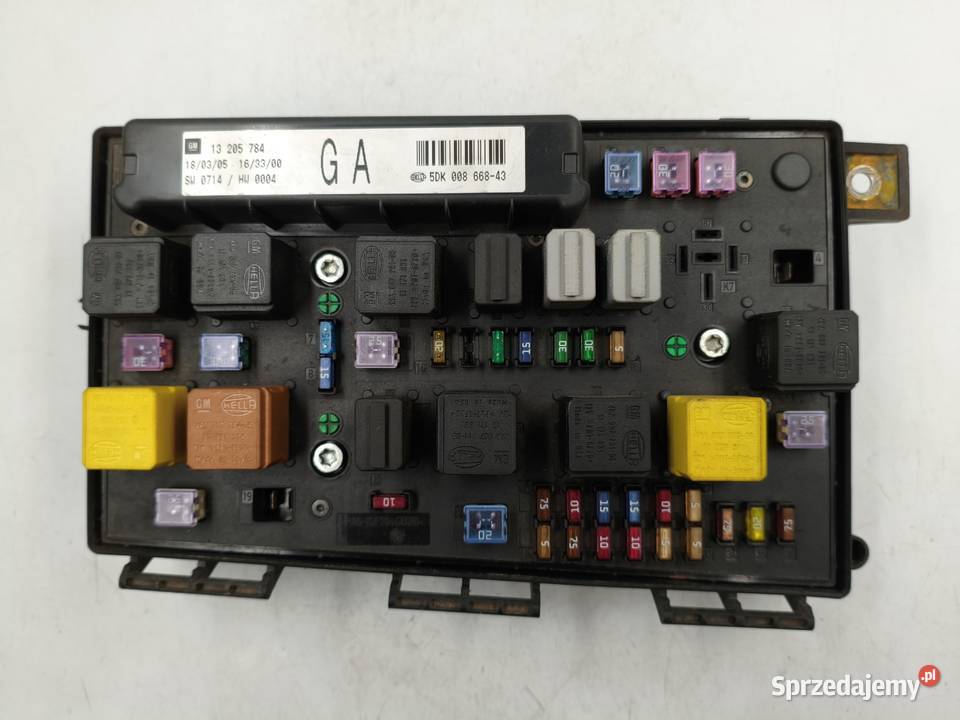 Moduł BSI Skrzynka Bezpieczników Opel Astra H mazowieckie Wyszków