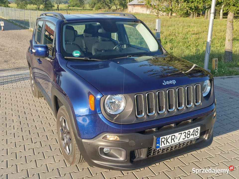 Jeep Renegade 14 benz 100500 bezwypadkowy z niebieski Rymanów