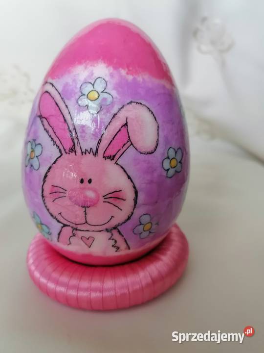 jajo pisanka stroik zając 12 hand made mazowieckie Sierpc