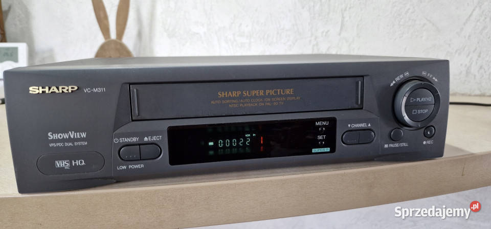 Video magnetowid SHARP VC M 311 VCM311 VHS PILOT wielkopolskie Międzychód