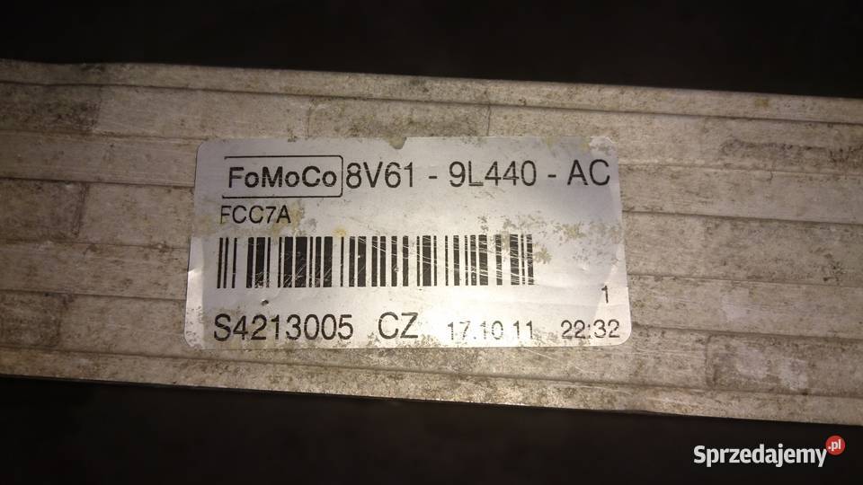 Interooler Ford Focus C KUGA 8V619L440AC mazowieckie sprzedam