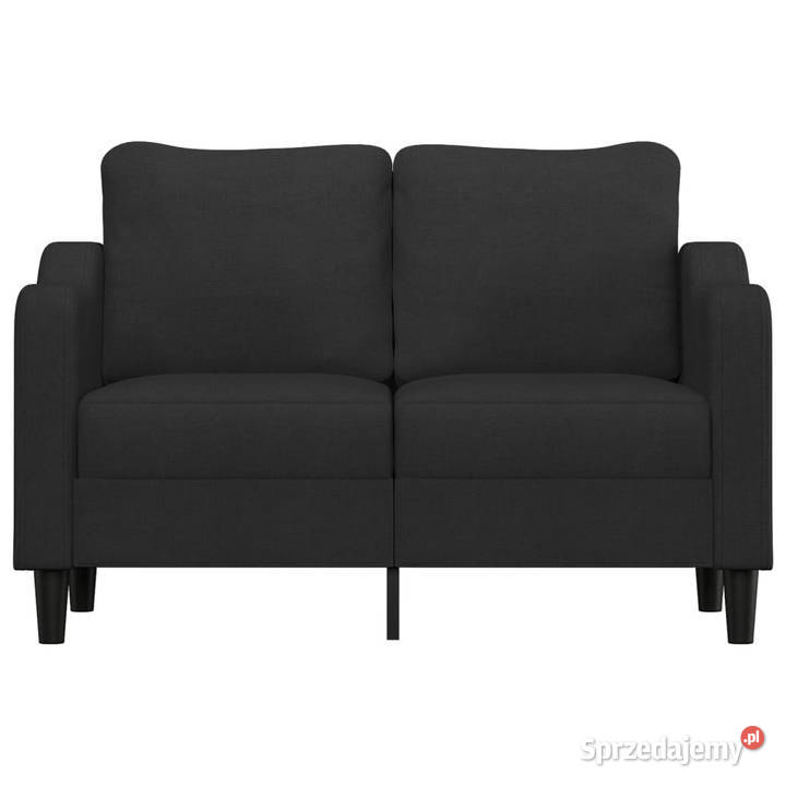 Sofa 2osobowa czarna 120 tapicerowana tkaniną Warszawa sprzedam