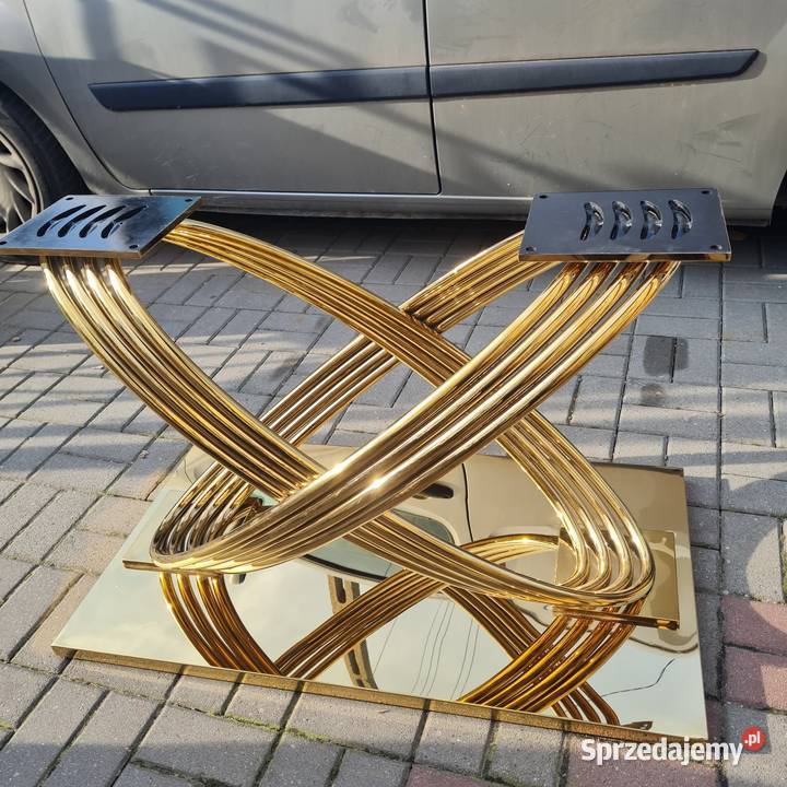 PIĘKNA ZŁOTA NOGA DO STOŁU Z PODSTAWĄ 100cm Ostrowiec Świętokrzyski