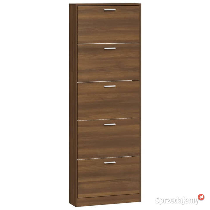Półka na buty brązowy dąb 59x17x169 WM342517 Warszawa sprzedam