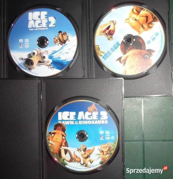 3x DVD Epoka lodowcowa 1 2 3 ładne płyty os wys Rzeszów sprzedam