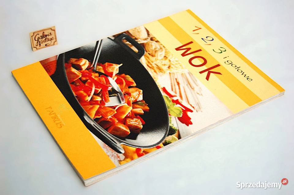 Wok 123 i gotowe Wyd Papirus przepisy kuchnia Lublin