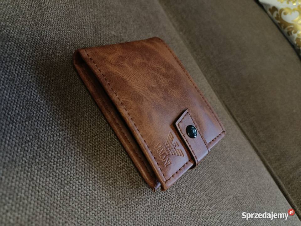 Portfel skórzany męski Emporio Armani elegancki