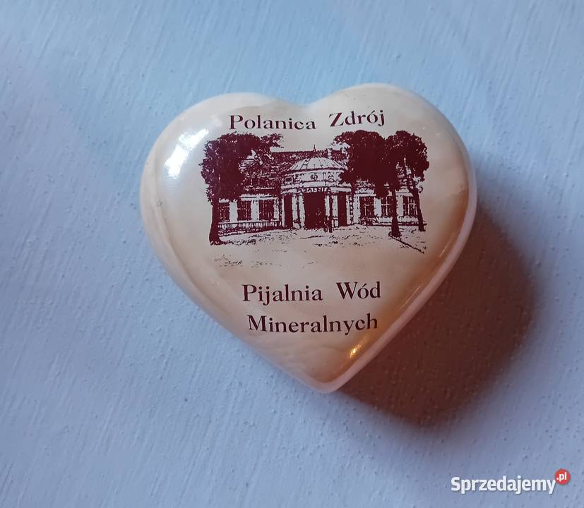 Porcelanowe puzderko w formie serca Polanica Koźminek sprzedam