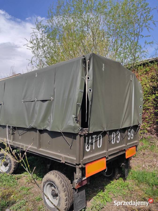 Przyczepa d46 45 tony stan perfekcyjny z wojska Ostrowiec Świętokrzyski