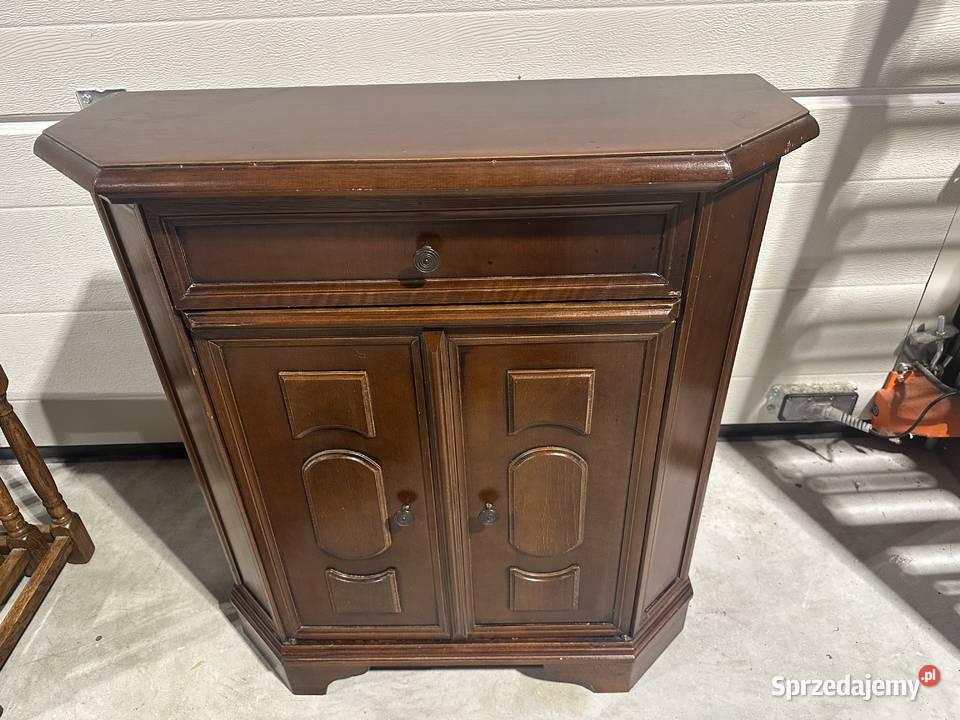 Wąska dębowa komoda 70 meble holenderskie wielkopolskie Sławoszewek sprzedam