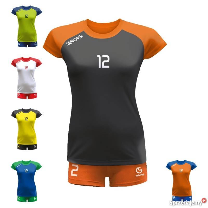 Profesjonalne stroje siatkarskie damskie Damons Odzież sportowa Odzież damska Kamyk