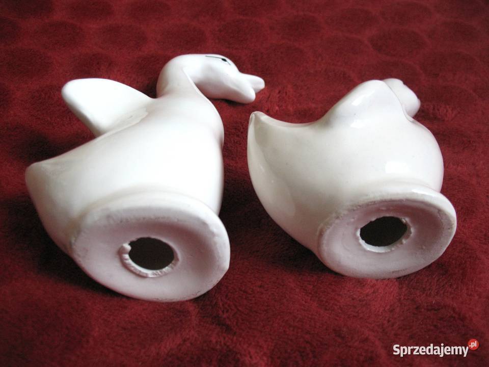 Gąski łabędzie porcelana 14 i 10 mazowieckie Siedlce