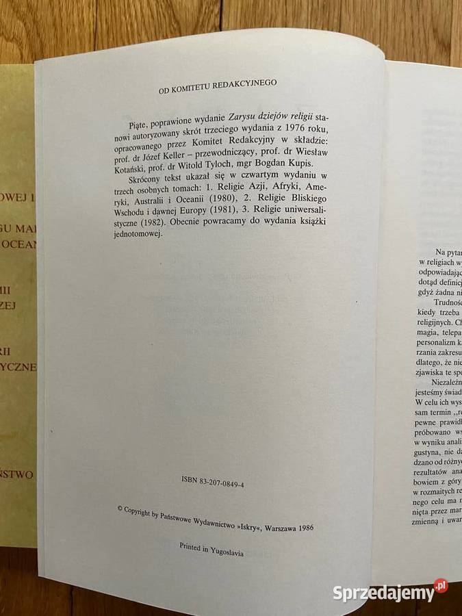 Zarys dziejów religii Książki naukowe i popularnonaukowe