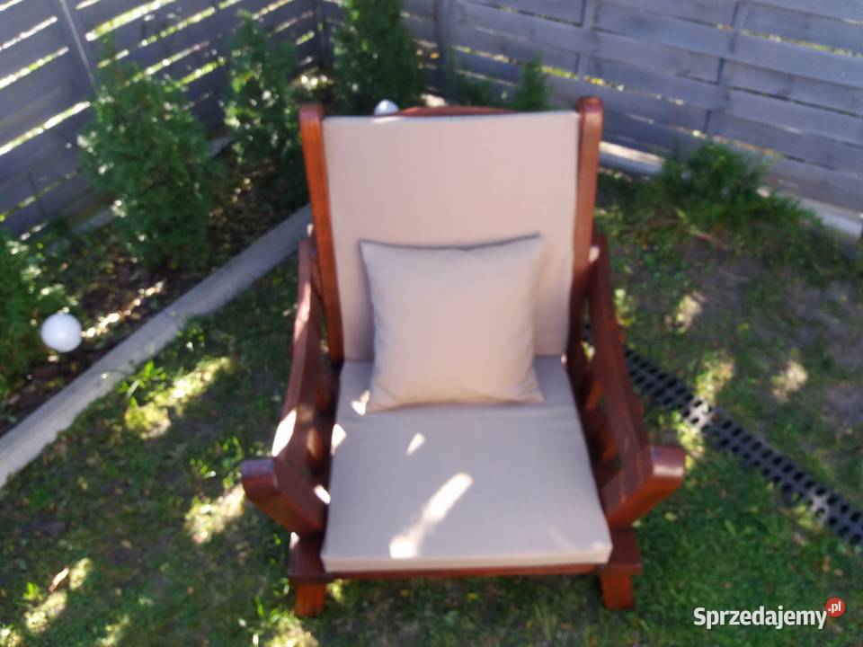 Drewniany fotel ogrodowy Krasnobród
