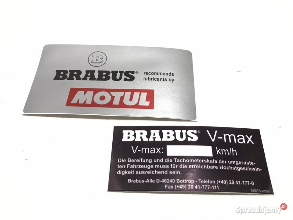 Zestaw naklejek BRABUS MOTULBRABUS V Starachowice