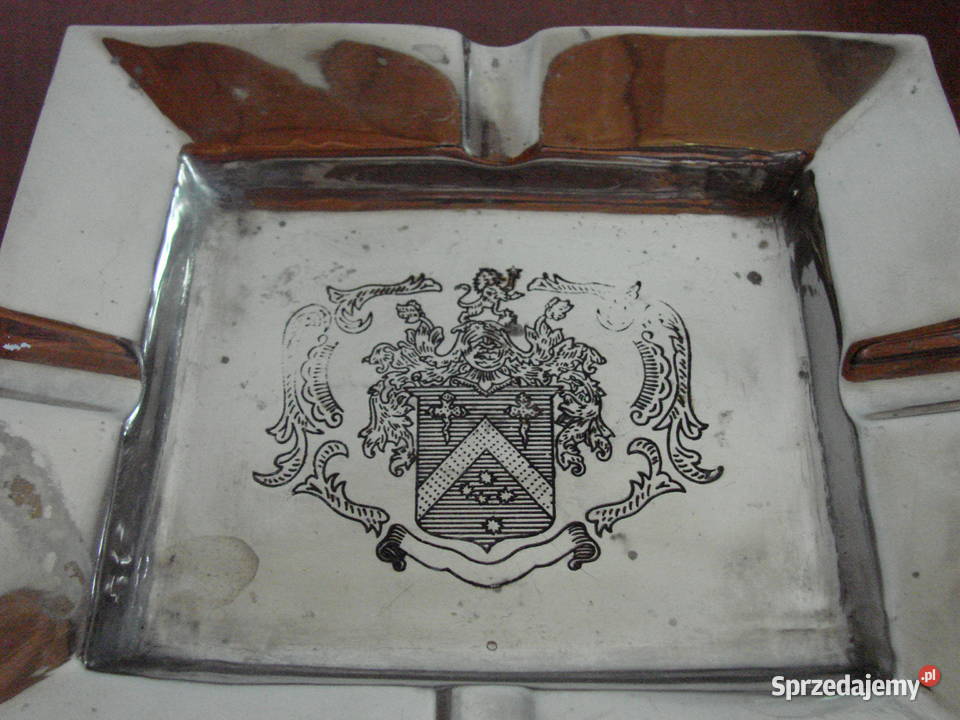 duża herbowa popielniczka Pruszcz Gdański