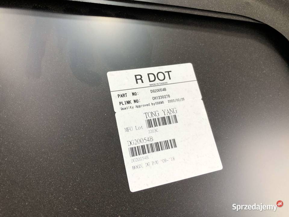 Dodge RAM DSDJ 092008122012 Maska Pokrywa