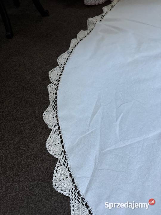 obrus owalny szydełkowy rękodzieło Zabrze