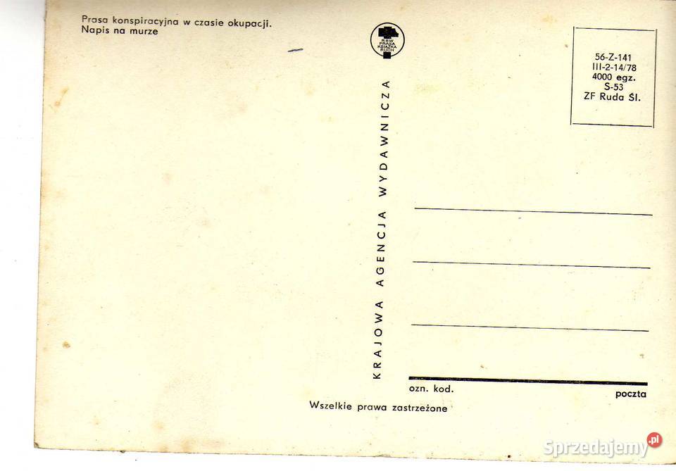 PRASA KONSPIRACYJNA W CZASIE OKUPACJI Krynki