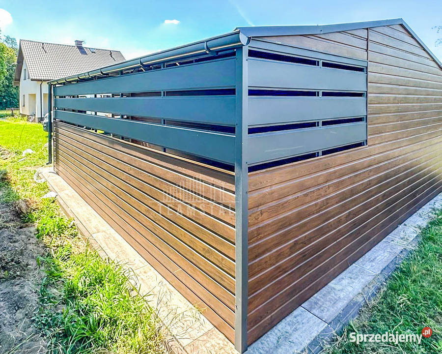 Garaz Blaszany 45x6m Wiata 2m 2x Drzwi Okno Słupsk sprzedam