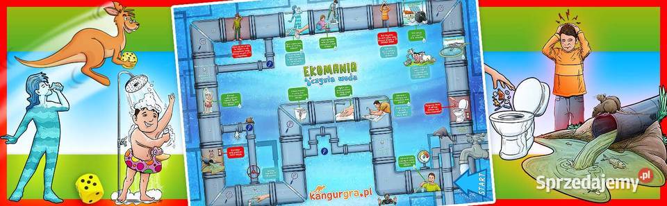 wielka EKO GRA planszowa EKOMANIA czysta woda małopolskie Kraków