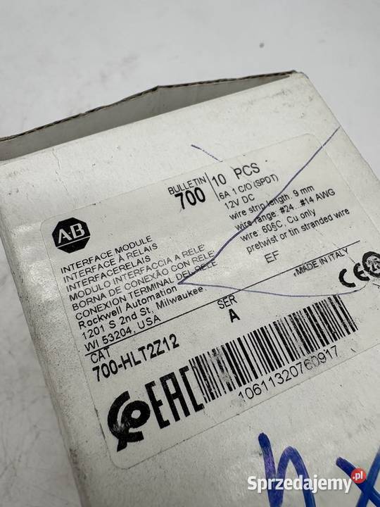 Allen Bradley 700HLT2Z12 Interface relay Biznes i Przemysł Warszawa