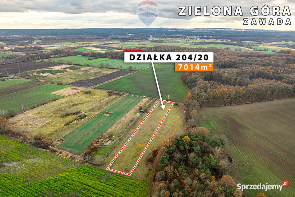 Na sprzedaż grunt orny 7014 m Zielona Góra sprzedam