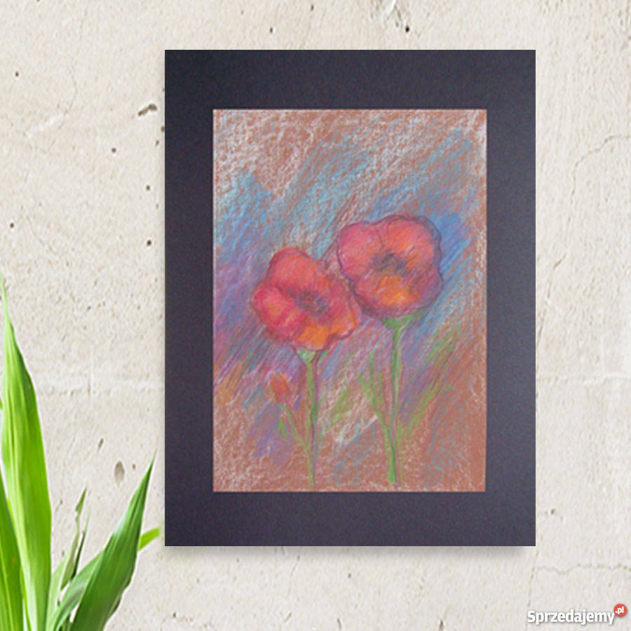 rustykalny obrazek z kwiatkamiobrazek z dwoma Dekoracje i ozdoby Katowice