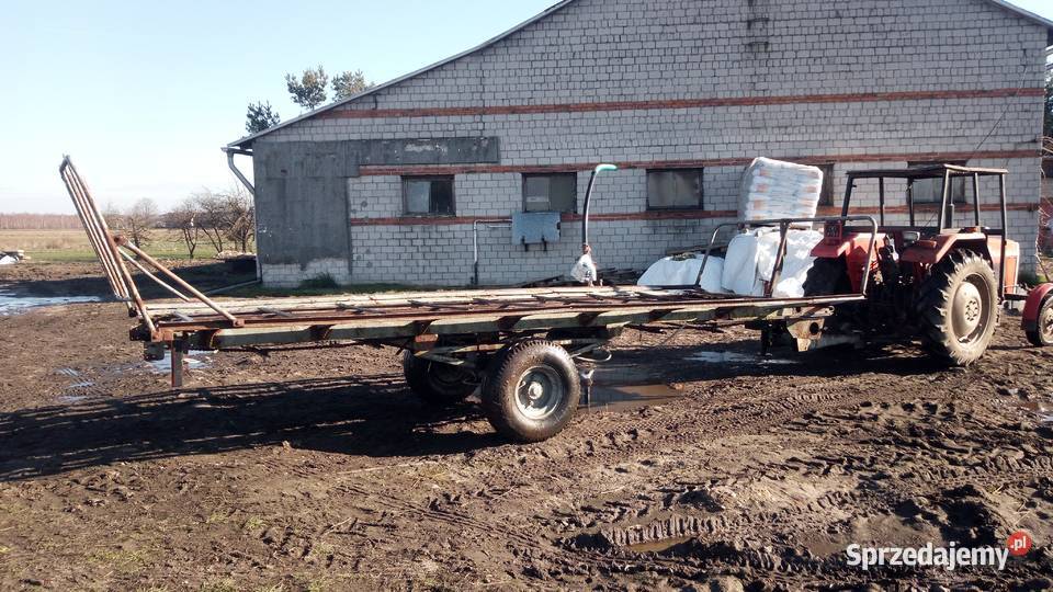 Przyczepa do bel bali balotów snopków Platforma Przyczepy rolnicze łódzkie