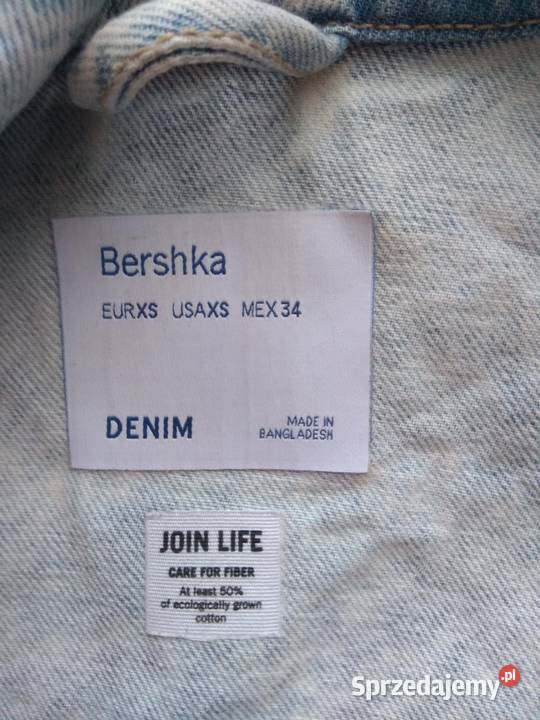 Kurtka Bershka XS Denim 100 bawełna dł 62 dł Katowice sprzedam