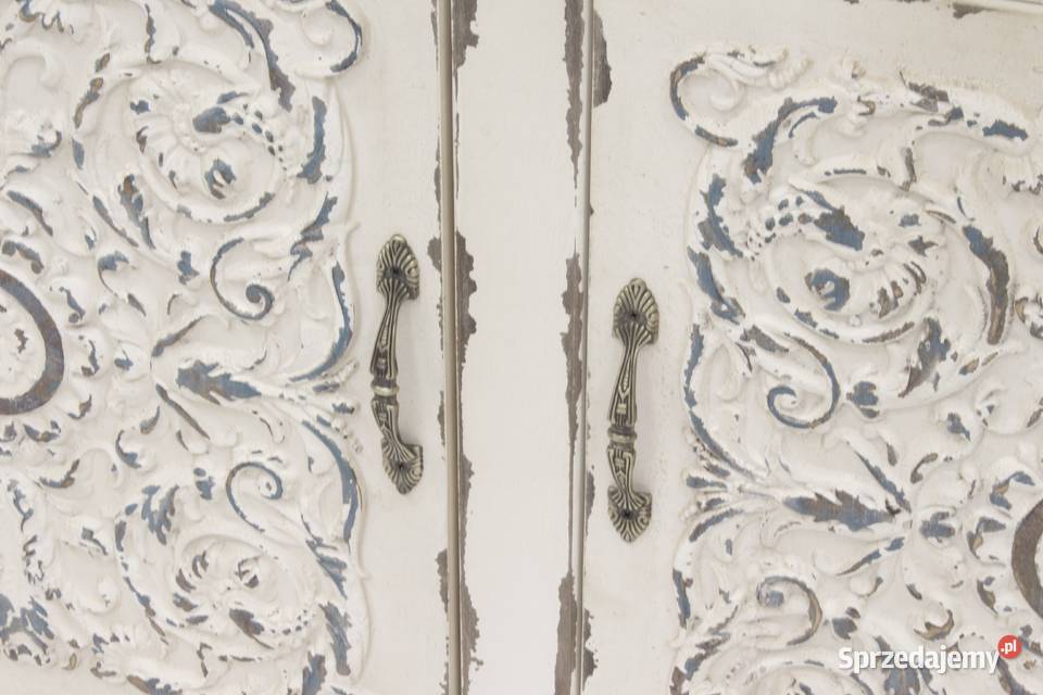 prowansalska postarzana komoda biała vintage małopolskie sprzedam