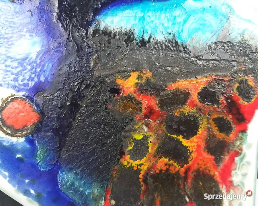 Patera ceramiczna ryba dekoracja fat lava Janaky Bronisze