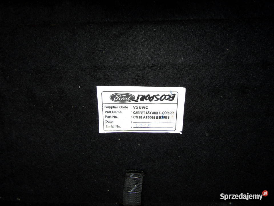 WYKŁADZINA PODŁOGA BAGAŻNIKA FORD ECOSPORT MK2 sprzedam