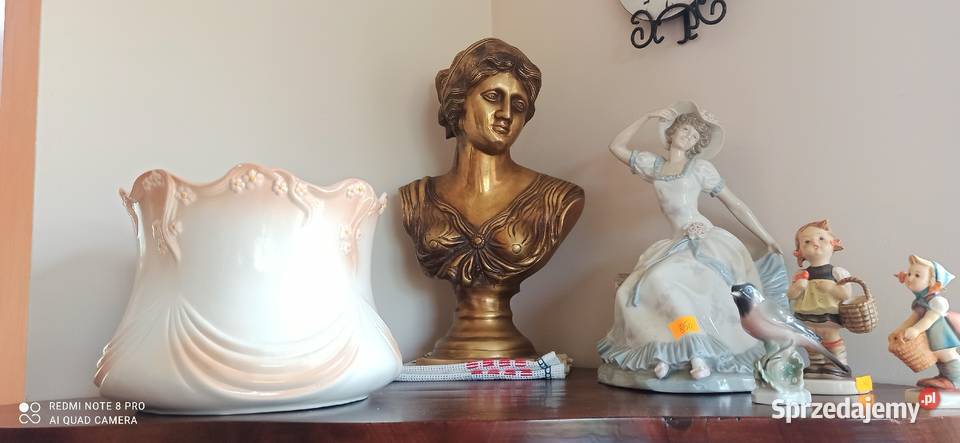 Doniczka porcelana Sygnowana Beż z kolorem ecr Gdańsk