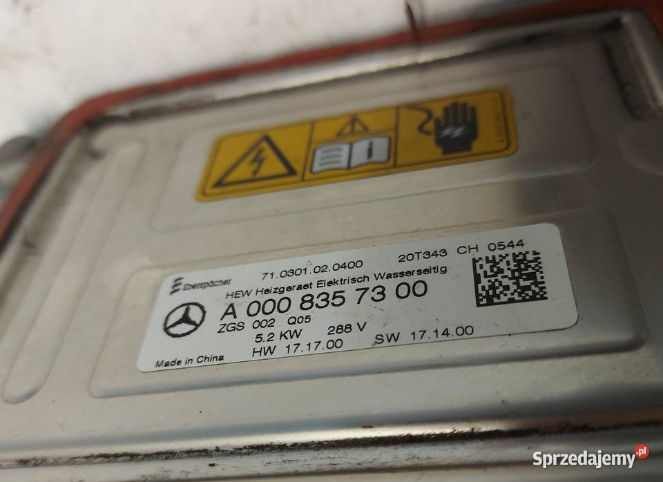 Mercedes EQV w447 Vklasa nagrzewnica wymiennik osobowe