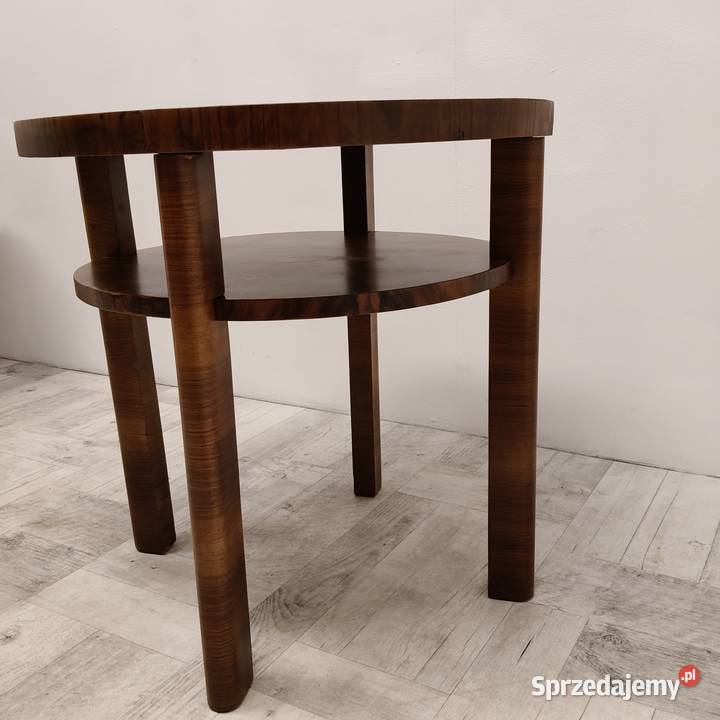 stolik art Deco design vintage lata 40te orzech Radomsko