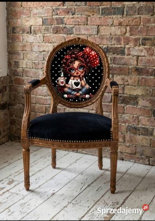 Designerski fotel w stylu artpop Unikatowy mebel zachodniopomorskie Goleniów sprzedam