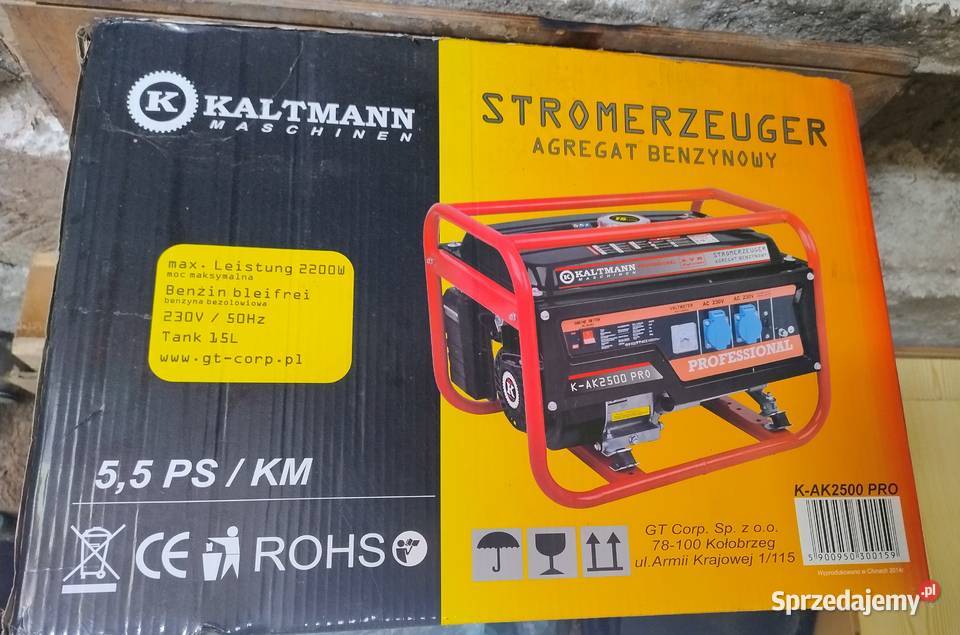 Sprzdam agregat prądotwórcz KALTMAN 2500 PRO sprzedam