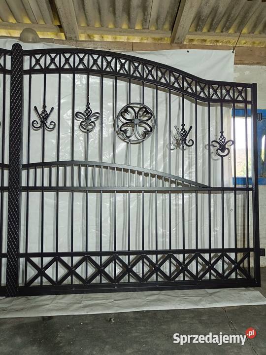 Brama Wjazdowa Dwuskrzydłowa Kuta Pręt Pełny Starachowice