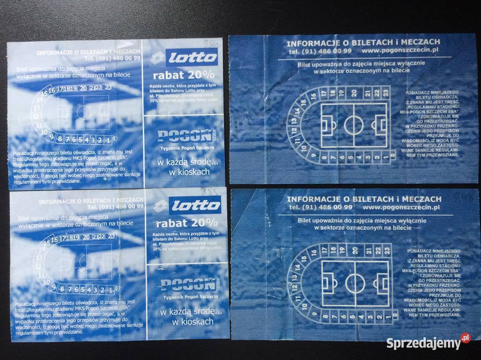 217 Bilety Na Mecze Drużyny Pogoń Szczecin 2006 zachodniopomorskie
