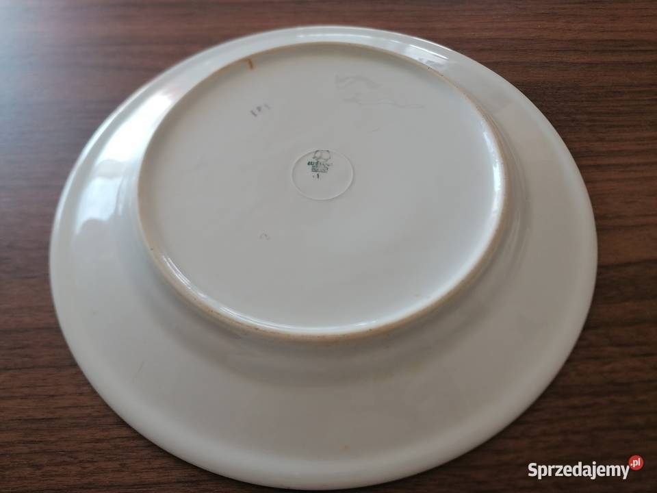 Talerz płytki obiadowy WSS Społem porcelana biały Talerze i talerzyki Łódź